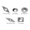 SWONVI 8pcs Carbide Lathe Tools Carbide Inserts For Wood Lathe