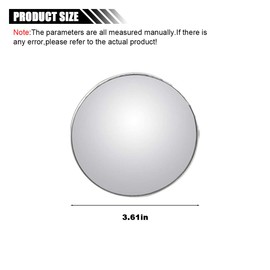 Car Blind Spot Mirror, HD Glass Wide Angle Side Rear View Mirror, Round Stick-on Convex Blindspot Mirror, Non-adjustable Rear View Mirror for Car Truck and SUV (1PCS)