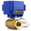 U.S. Solid Motorized Ball Valve- 1/2inches Brass Electrical Ball Valve