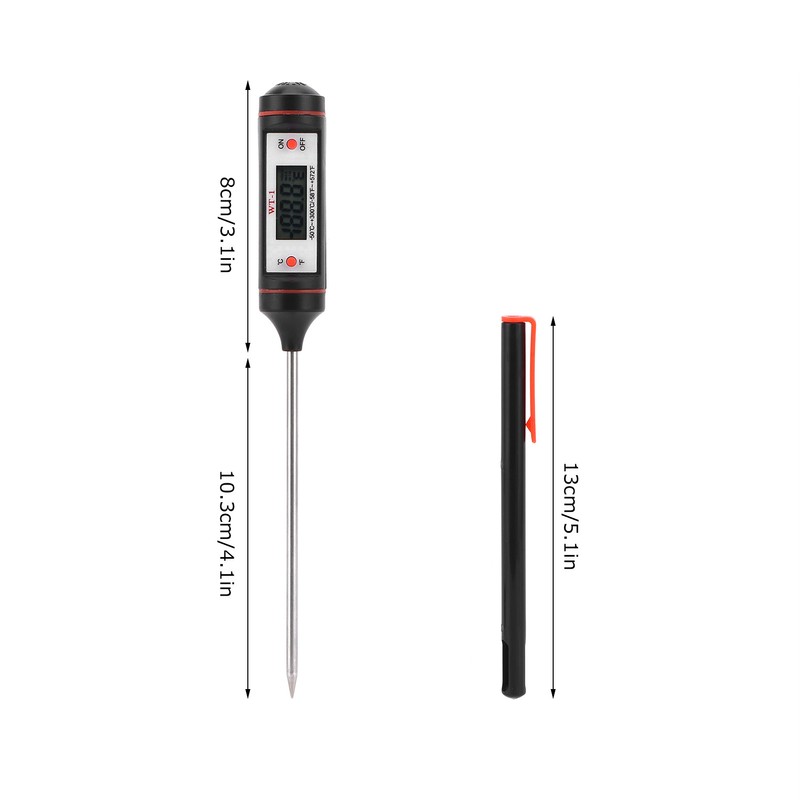 Digital Food Thermometer with Long Probe Electronic Thermometer for Kithcen