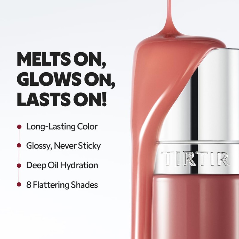 TIRTIR Glow Pop Tinted Lip Oil (01 PEACH MELT)