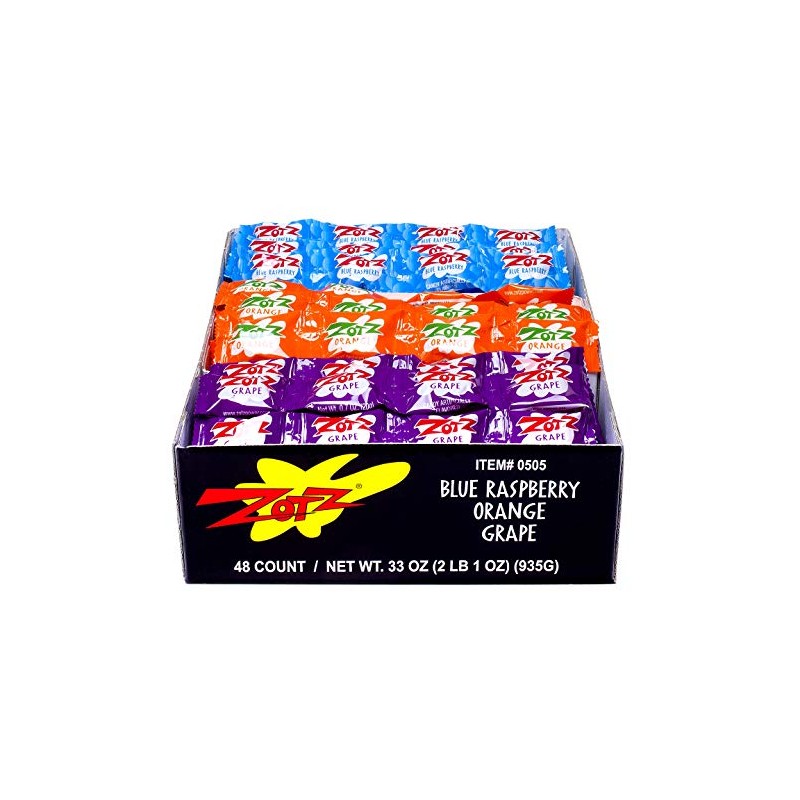 Zotz Fizzy Old Fashioned Hard Candy Assorted Fruit Flavored, Blue