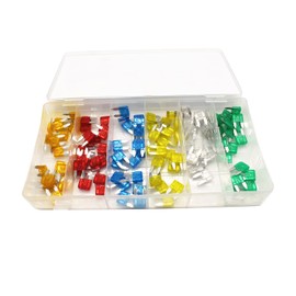 TAKPART 120 pieces fuses mini ATC car fuses standard car fuse set (5A 10A 15A 20A 25A 30A)