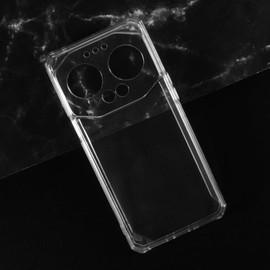 HuiYouMY Handyhülle Kompatibel mit IIIF150 B3 Hülle Durchsichtig mit 2 Stück Panzeglas Schutzfolie, Weich Transparent Schutzhülle, Starker Schutz Silikon Case TPU Cover (6.6")