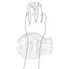 White Gel Mouse Wrist Rest–Clear Cute Fish Mouse Wrist Rest,