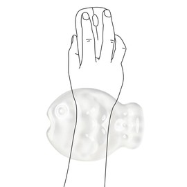 White Gel Mouse Wrist Rest–Clear Cute Fish Mouse Wrist Rest, Comfort & Support for Typing and Gaming (Fish, White)