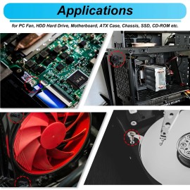 Bemaka 502PCS Computer Screws Assortment Kit, Motherboard Standoffs Screws PC Screws