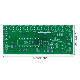 PATIKIL Soldering Practice Board, 2Set Electronics Kit Prototype PCB Board DIY Welding Circuit Voice Control LED Light for Competition Experiment, 4-12V