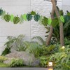 YunBey Pack of 4 Green Felt Leaf Garland for Children's