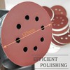 Piowio 80 Pcs 5 inch 8 Holes Sanding Discs 320