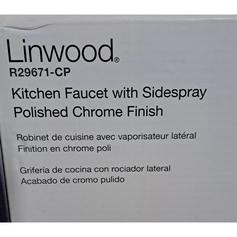 KOHLER Linwood Kitchen Faucet With side spray chrome polished R29671-CP