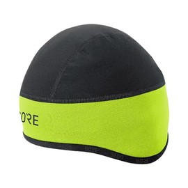 GOREWEAR C3 GORE® WINDSTOPPER® Helmet Cap, Neon Yellow/Black, 54-58
