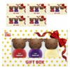 Enbebe Children's Nail Polish 3-piece Gift Set, Vivid Red + Vivid Purple + Cream Lemon, 5 Pieces / 엔비베베 어린이 매니큐어 3종 선물세트, 비비드레드 + 비비드퍼플 + 크림레몬, 5개