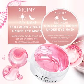 Collagen Eye Masks 60pcs, Hydrating Under Eye Patches for Dark Circles & Fine Lines, Moisturizing Eye Treatment for All Skin Types, Brightening Care