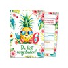 Junaversum 12 Invitations for 6th Children's Birthday Girls Pineapple Children