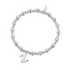 Philip Jones Letter Z Initial Stretch Bracelet Created with Zircondia®