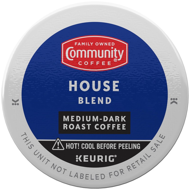 Community Coffee House Blend Medium-Dark Roast Single Serve Keurig K-Cup