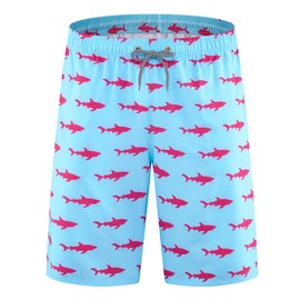 APTRO Men's Swim Trunks 9" Quick Dry Swimsuits Beach Bathing Suits Swim Shorts Mesh Liner #K111 Blue 2XL