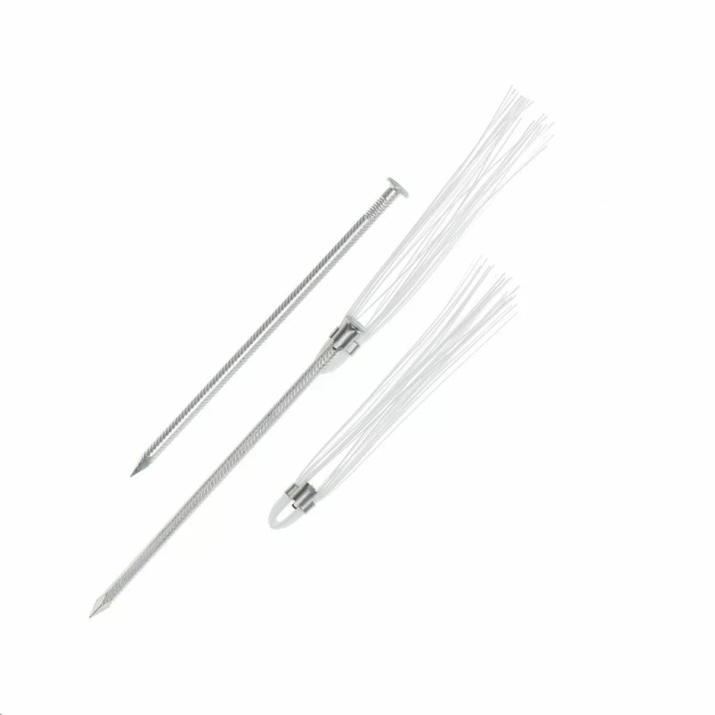 Trail Chasers Ground Markers White 6 Inch with Lightweight Stakes