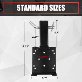 VIAGL Universal Trailer Hitch Mounting Plate with 2" Receiver , WinchMounting Plate for ATV UTV Winch Bracket Mounting Bracket