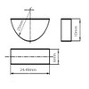 Screws City 6mm x 10mm Woodruff Keys DIN 6888 Plain
