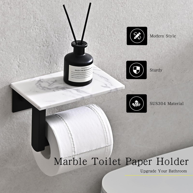JOMANDAN 304 Wall Mounted Toilet Paper Holder, Toilet Paper Phone