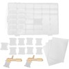 Embroidery Floss Organizer Box Milk White Cross Stitch Plastic Bobbins