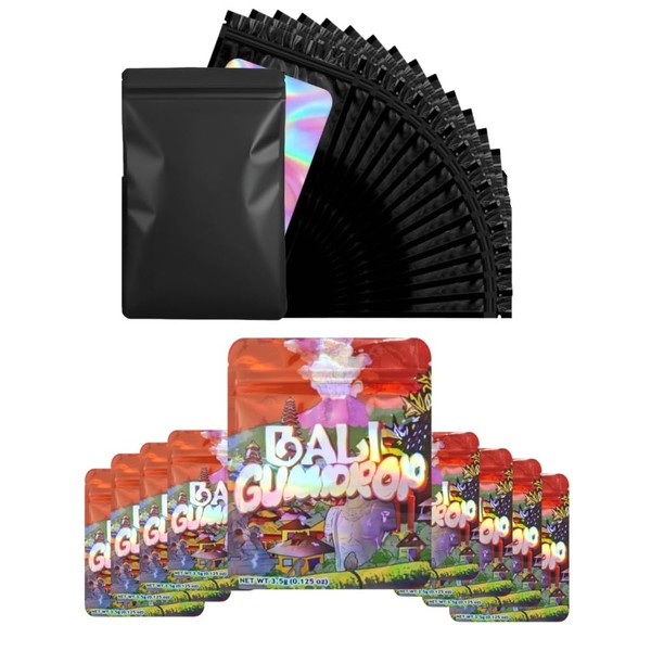 100pcs 3.5g Mylar Bags, 1 Special Cartoon Pattern, 5 x