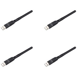 4X RT5370 Tarjeta inalámbrica portátil 2.4G 150Mbps USB WiFi adaptador Antena WiFi USB receptor WiFi para PC y TV Box