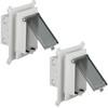 2Pcs Recessed Outlet Box, DBVS1C-1 Low Profile Electrical Boxes, Wall