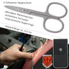 Drei Schwerter Curved Nail Scissors, Sharp Blade for Precise Nail