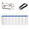 M5 3/16" 304 Stainless Steel Spring Snap Link Hook, Loaded