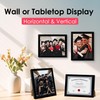 FIXSMITH 8.5x11 Diploma Frame, Black Picture Frame with Clear Plexiglass,