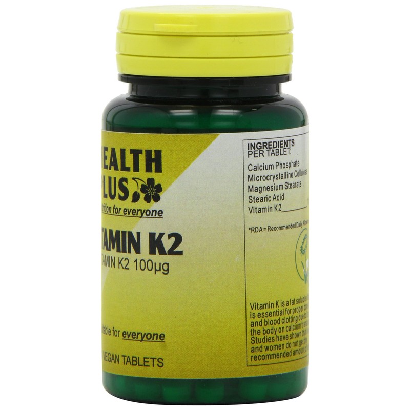 Health Plus Vitamin K2 100µg Joint and Bone Health Supplement