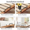 SQAQS 4PCS Mattress Fixing Rod with Screws, Metal Mattress Holder,