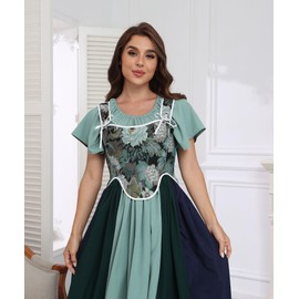 Jecarden Women's Renaissance Corset (Corset Only) Retro Corset Top Underbust Medieval Top Aesthetic Bustier, lightblue, XXL