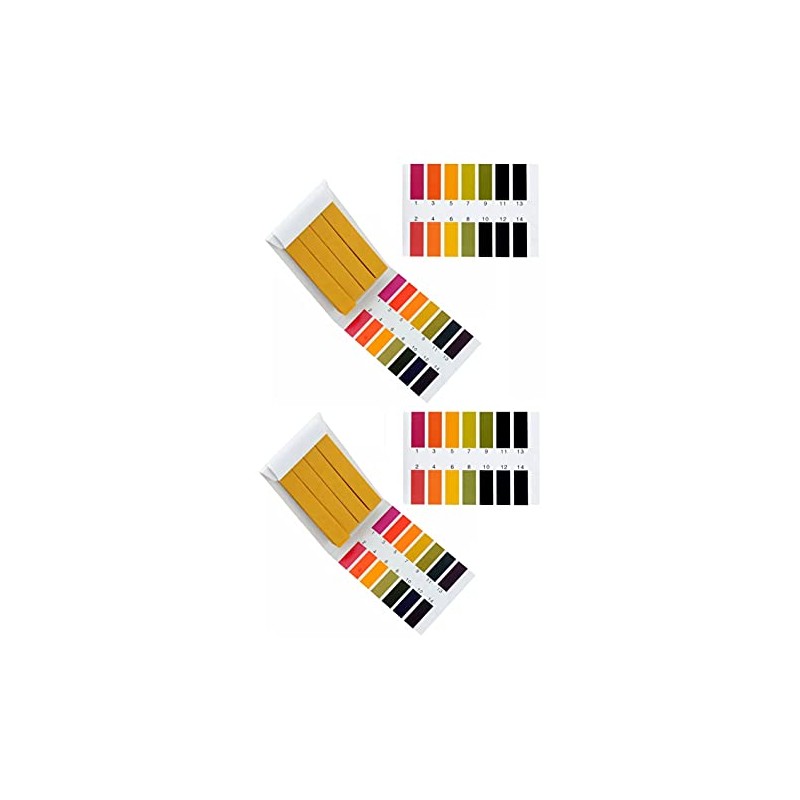 2 Packs pH 1-14 Test Paper Litmus Lab Strips, 100pcs