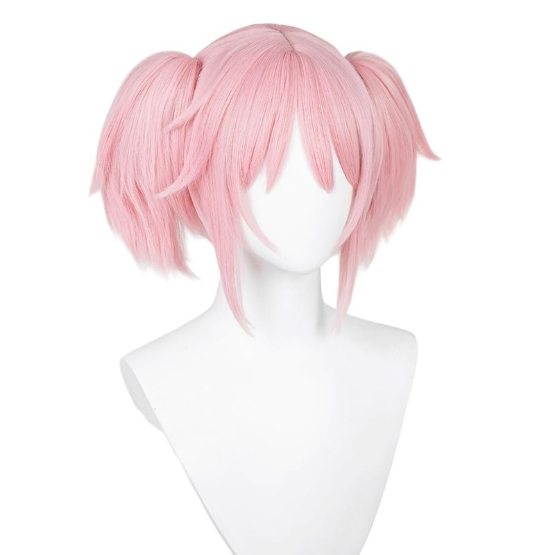 Pink Double Ponytail Magical Girl Cosplay Wig