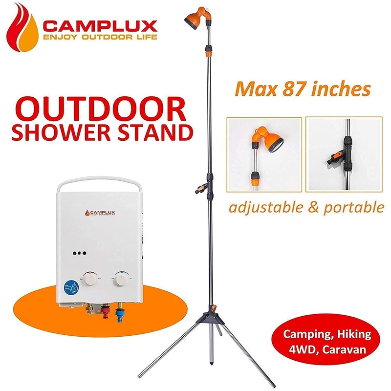 Camplux Outdoor Shower Kit, Portable Shower Head, Camping Shower with
