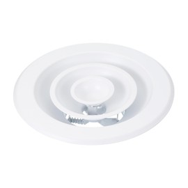 PATIKIL 4" Round Air Vent, Aluminum Ceiling Diffuser Air Supply or Exhaust Ventilation HVAC Air Conditioning Duct Covers for Home Office Warehouse, White