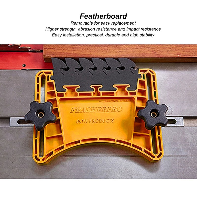 Featherboard Safety Table Saw Push Block Woodworking Fence for Router