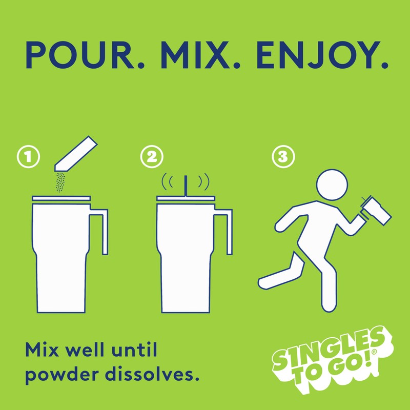Jolly Rancher Singles To Go Powdered Drink Mix, Green Apple,