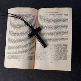 MILAKOO Confirmation Day Gifts for Him Vintage Retro Wooden Cross Jesus Christian Necklace for Women