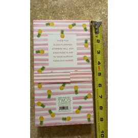 Two's Company Fizzy Flamingo Set of 4 Fruit Drink Stirrers