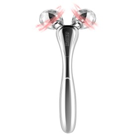 SZMDLX 3D roller facial massager, V-shaped facial roller massager, the best facial care tool, can effectively massage the face, improve facial contours, skin tone, reduce fine lines and wrinkles,