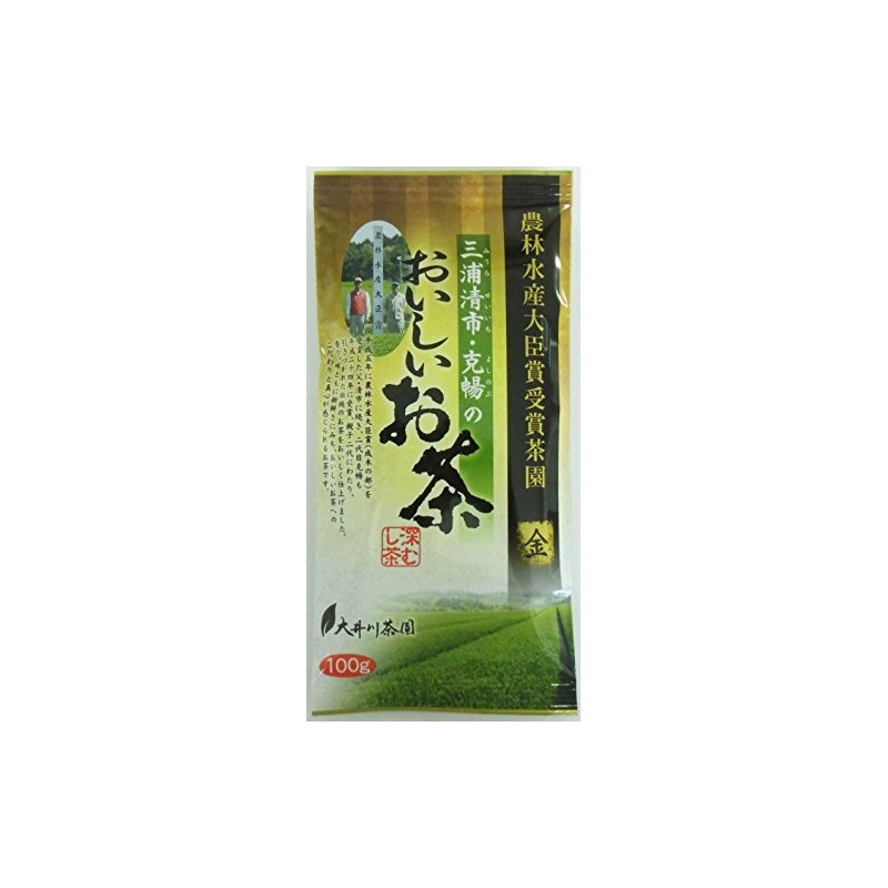 Oigawa Tea Garden Miura Kiyoichi Katsubu's Delicious Tea, Gold, 3.5