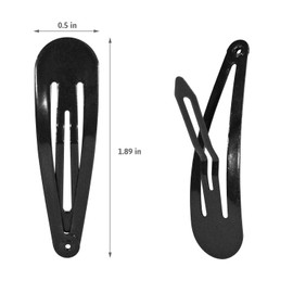 40 Counts Brown Metal Snap Hair Clips, Barrettes for Styling, Hair Pins Accessories for Toddlers, Girls, Kids, Teens, Women