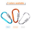 Travel Bag Luggage Security Locking Carabiner Padlock with 3 Digits
