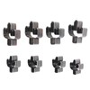 8pcs Leather Shape Punch Cutter Mold High Carbon Steel Hollow