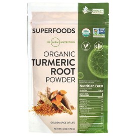 MRM Nutrition Organic Turmeric Root Powder 170g Curcumin Herbal Supplement, 170.1g, 1 Piece / MRM Nutrition 엠알엠 뉴트리션 유기농 강황 뿌리 파우더 170g 커큐민 허브보충제, 170.1g, 1개